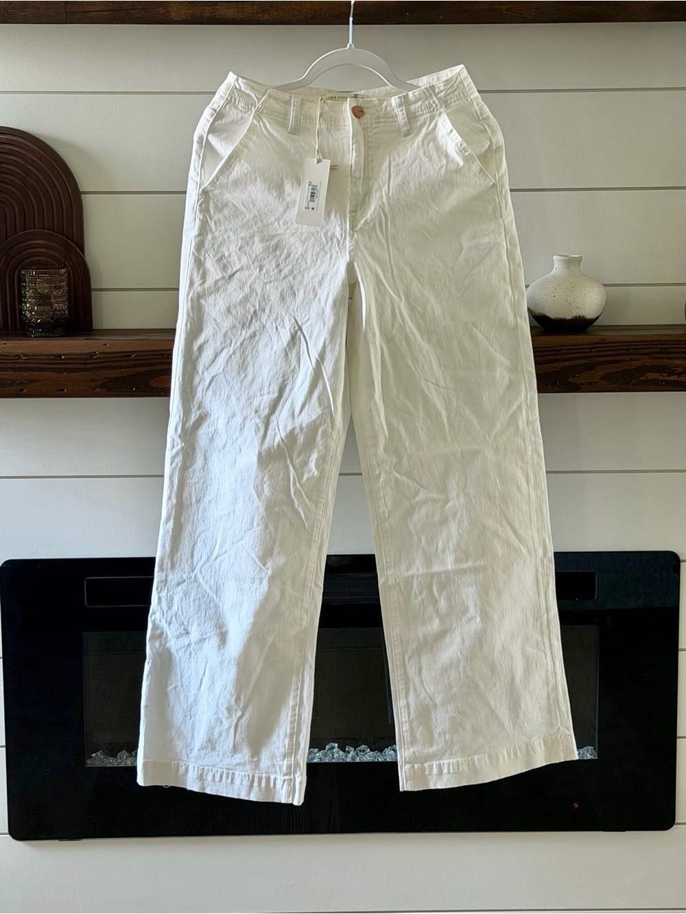 Altar'd State White Wide-Leg Jeans